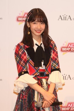  AKB48の柏木由紀さん。「音ゲーマニア」を自任している