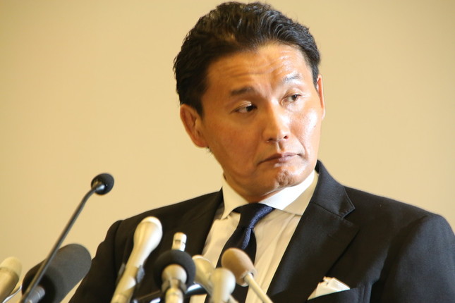 会見を開いた貴乃花親方（2018年9月25日）