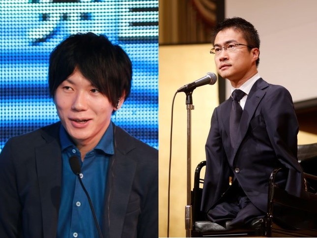 古市憲寿さん（2016年6月撮影）と、乙武洋匡さん（16年4月撮影）