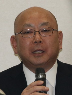 池江選手を指導予定の上野広治日大監督も会見