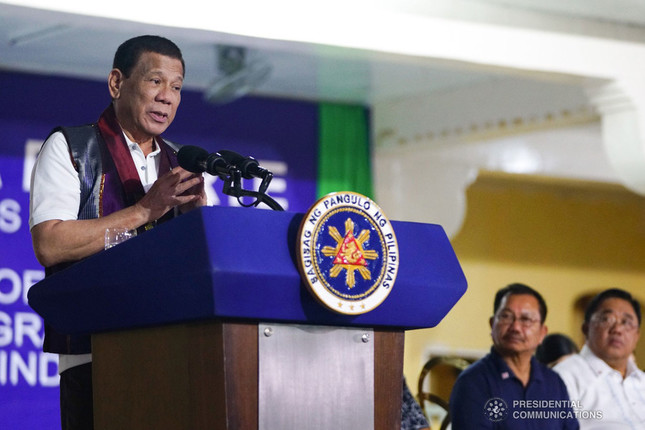 フィリピンのドゥテルテ大統領（写真はフィリピン大統領府のウェブサイトから）