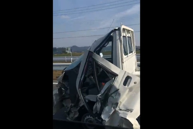 ツイッターに投稿された動画より