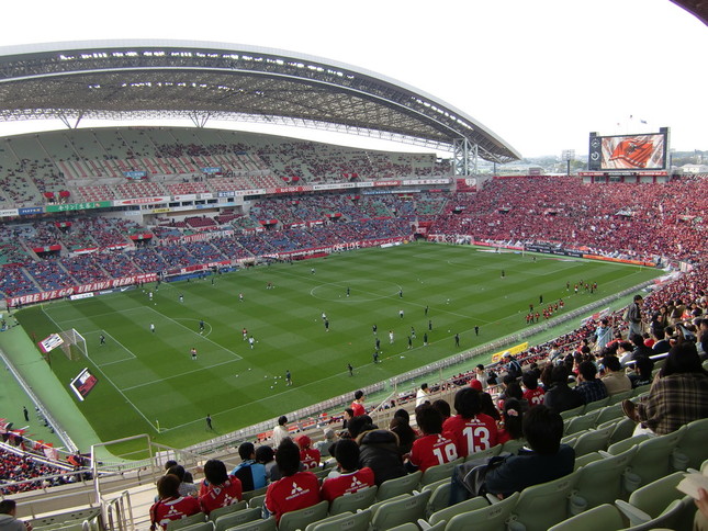 浦和－湘南戦が行われた埼玉スタジアム2002（試合当日の写真ではありません）