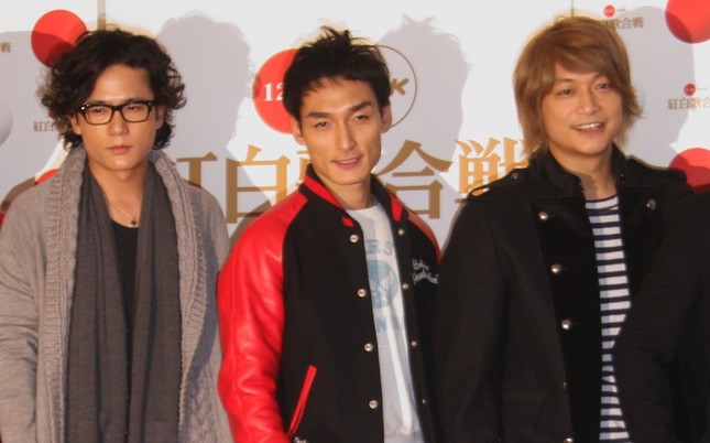 元SMAPの3人（写真は2010年にの紅白歌合戦出場時）