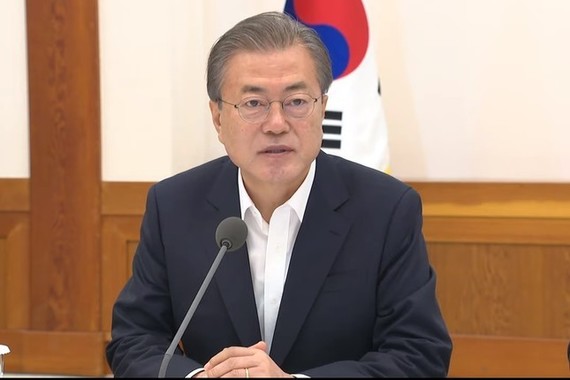 文在寅大統領は、どう動くのか（写真は青瓦台の動画から）