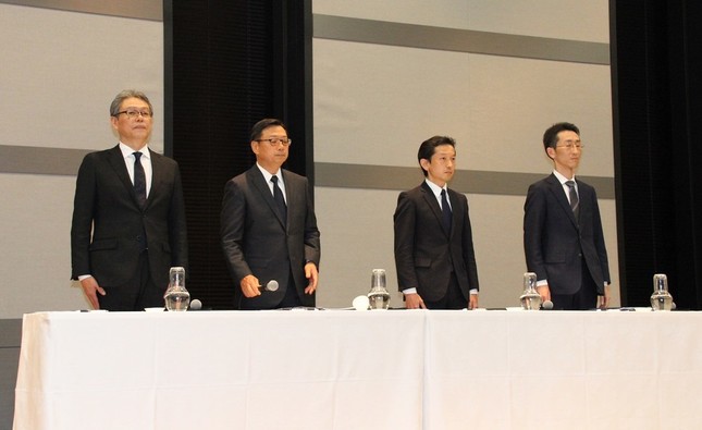 会見に小林強社長は現れなかった（2019年8月撮影）