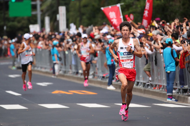 男子は中村匠吾が優勝し、2位の服部勇馬とともに代表選出を決めた（写真：YUTAKA/アフロスポーツ）