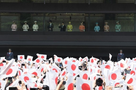 写真は2019年5月の新天皇陛下の一般参賀の様子