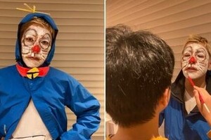 ロンブー亮の「ドラえもんコス」にファン「いいご家族！」　