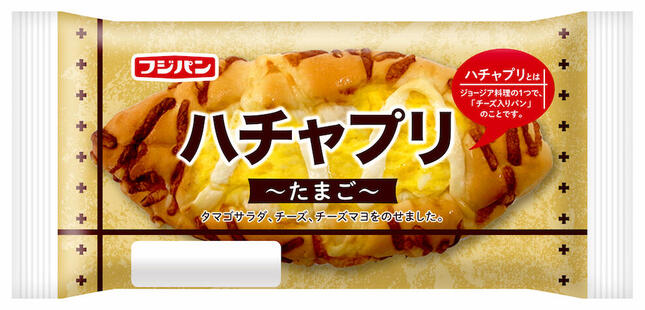 フジパンの「ハチャプリ たまご」。エリア限定で販売中