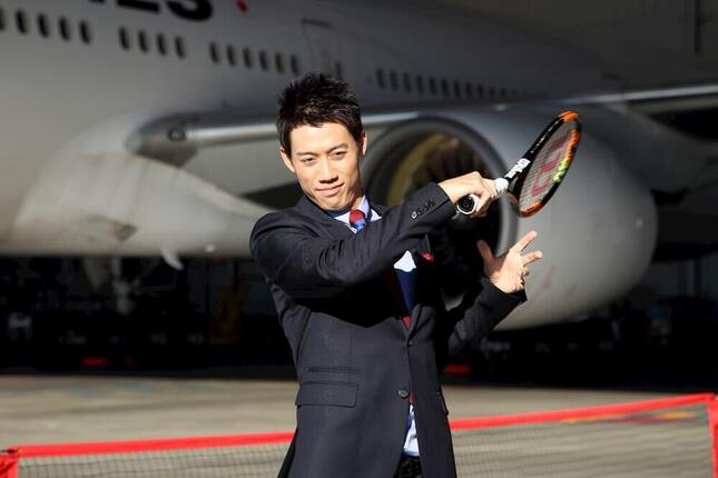 eスポーツの大会に登場した錦織圭（2015年撮影）