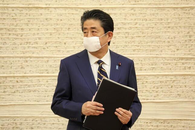 安倍晋三首相（4月7日撮影）