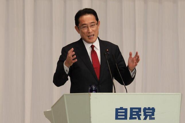 総裁選に出馬した岸田氏。「分断から協調へ」をスローガンに掲げていた