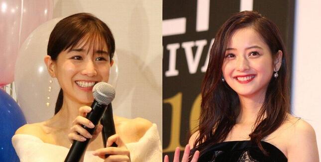 ドラマで農作業姿を披露した田中みな実さん（左）と佐々木希さん（右）