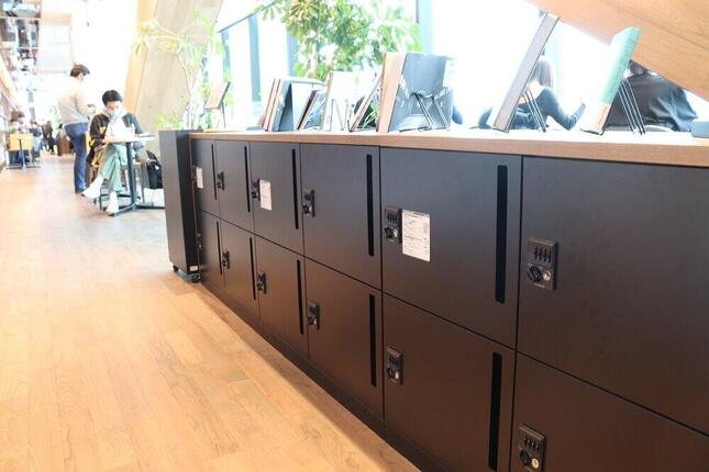 ロッカーやコピー機もある