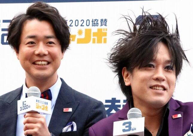 ぺこぱのシュウペイさん（左）、松陰寺太勇さん（右）（写真：つのだよしお/アフロ）