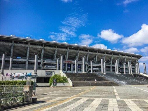 試合会場となった日産スタジアム