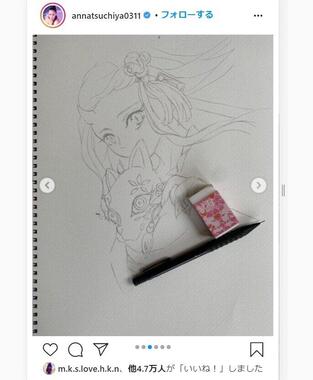 土屋アンナさんのインスタグラム（＠annatsuchiya0311）より