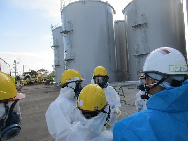 東京電力福島第1原発の処理水扱いで周辺諸国が反発している（写真は東京電力撮影）