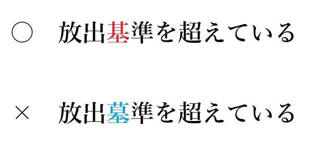 舞日新聞が間違えた「基」と「墓」