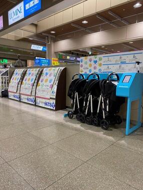 駅に設置している風景