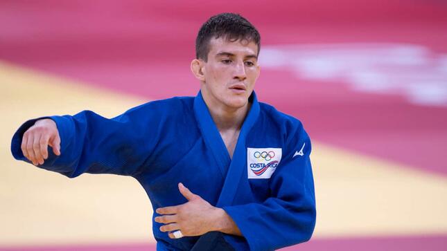 柔道66キロ級コスタリカ代表のイアン・サンチョチンチラ選手（写真：AP/アフロ）