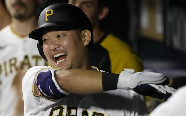 パイレーツ・筒香嘉智選手（写真：USA TODAY Sports/ロイター/アフロ）