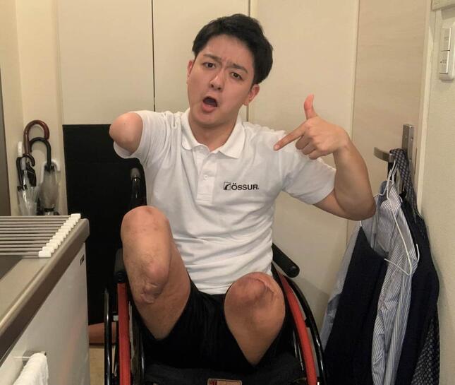 山田千紘さんは、自宅では車いすで過ごす