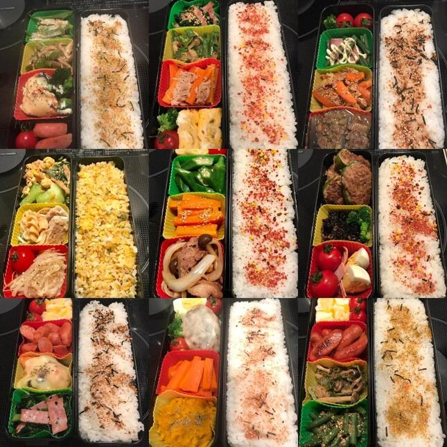 山田千紘さんが作ってきた弁当。2代目の弁当箱