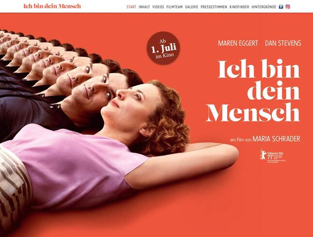 「Ich bin dein mensch（原題）」本国・ドイツ版、公式サイトより