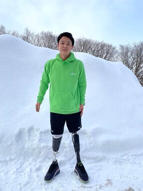 冬の北海道を訪れた時の山田千紘さん