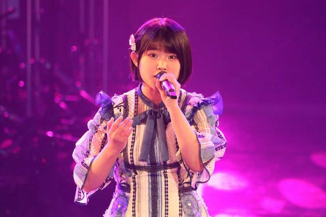前回優勝のSTU48・池田裕楽さん（17）は2位。1回目の歌唱で、ちあきなおみさんの「喝采」を披露した
