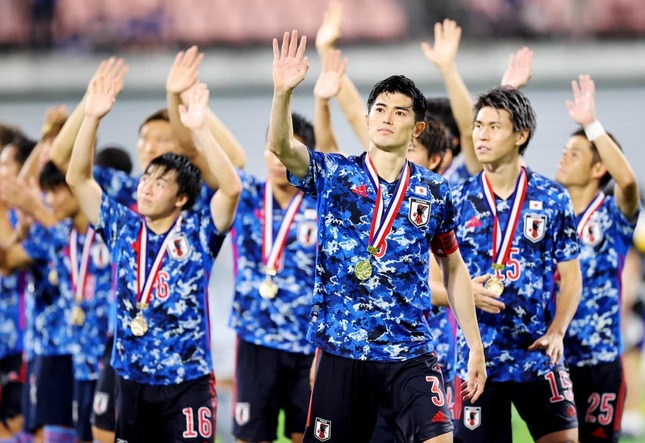 E-1選手権を制した日本代表（写真：SportsPressJP/アフロ）