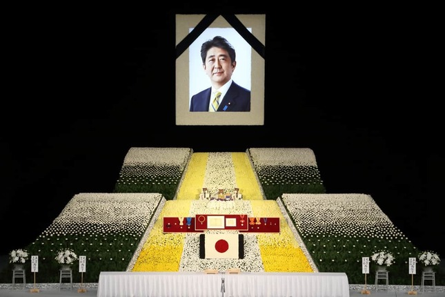 日本武道館で執り行われた安倍晋三元首相の国葬