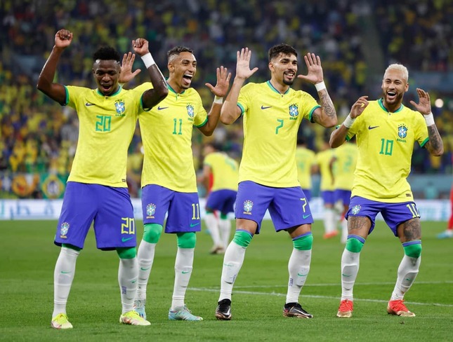 ブラジル代表の選手たち（写真：新華社/アフロ）