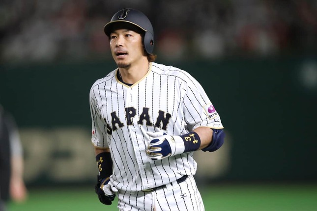 2017年WBC出場時の松田宣浩（写真：アフロスポーツ）