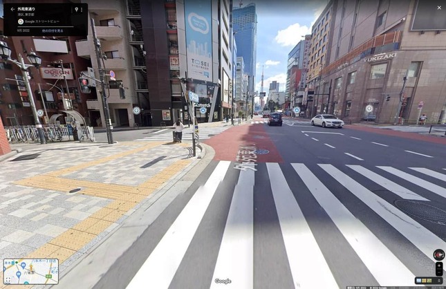 東京・六本木の路上（Googleストリートビューより）
