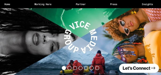 ウェブメディア「Vice」運営会社が破産する可能性、米紙報じる（Vice Media公式サイトより）