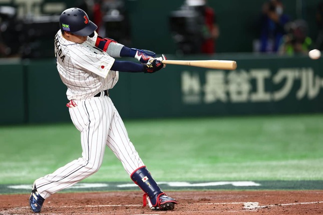 山田哲人選手／2023 WBC 1次ラウンド（写真：CTK Photo/アフロ）