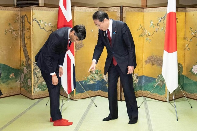 岸田首相とスナク首相（写真：PA Images/アフロ）