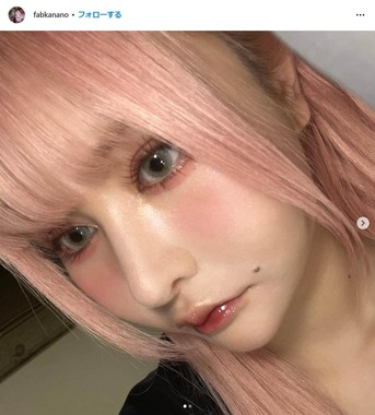 戦慄かなのさんのインスタグラム（fabkanano）より