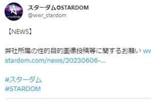 女子プロレス・スターダム、性的目的の写真投稿に注意喚起　「選手の尊厳傷つける性的ハラスメント」
