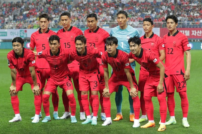 한국대표팀 (사진: Xinhua/Aflo)