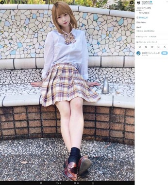 「飛びます」と連絡があったというメンバーの1人、村澤きいさん。「Metaphoria」のツイッター（@META_PHORIA）より