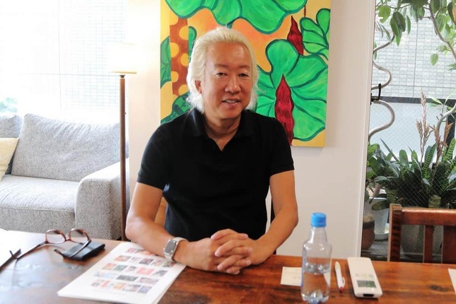 コンサルティング会社「スピーディ」の福田淳社長（2023年9月撮影）。J-CASTニュースのインタビューでは、新会社について「負の遺産を引き継がないで、日本のエンタメを引き続き牽引していってほしい」などと話していた