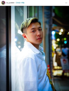 濱辺紘一郎さんのインスタグラム（＠be_yan8080）より