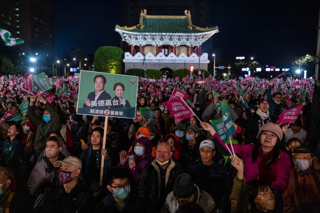 2024年は「選挙イヤー」。台湾では総統選が行われている（写真：AP/アフロ）