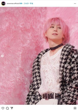 Snow Man公式インスタグラム（＠snowman.official.9）より