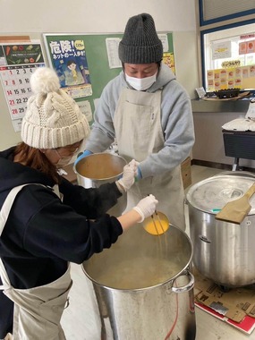 輪島市での給食支援（画像提供：KIBOTCHA）