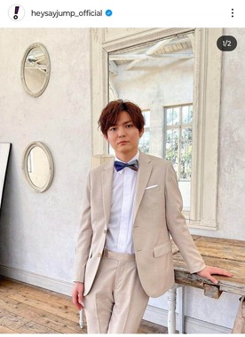 薮宏太さん。Hey! Say! JUMPの公式インスタグラム（＠heysayjump_official）より